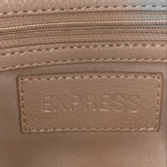 Express Cream Clutch with Tassel and Flap Closure - Picture 6 of 6